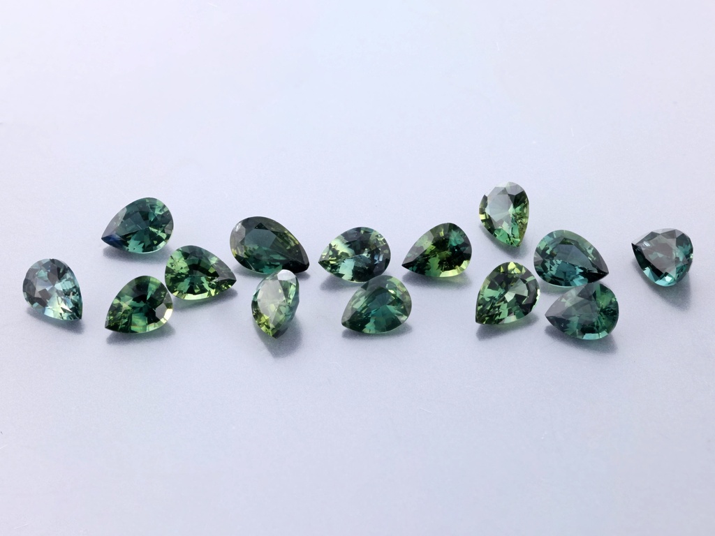 Parti Sapphire 4x3mm Pear Shape