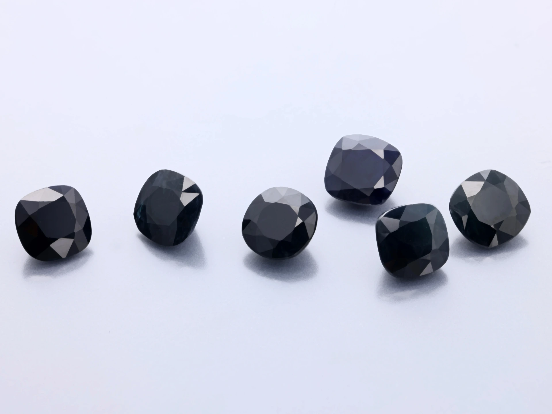 Australian Sapphire 5.00mm Cushion Black