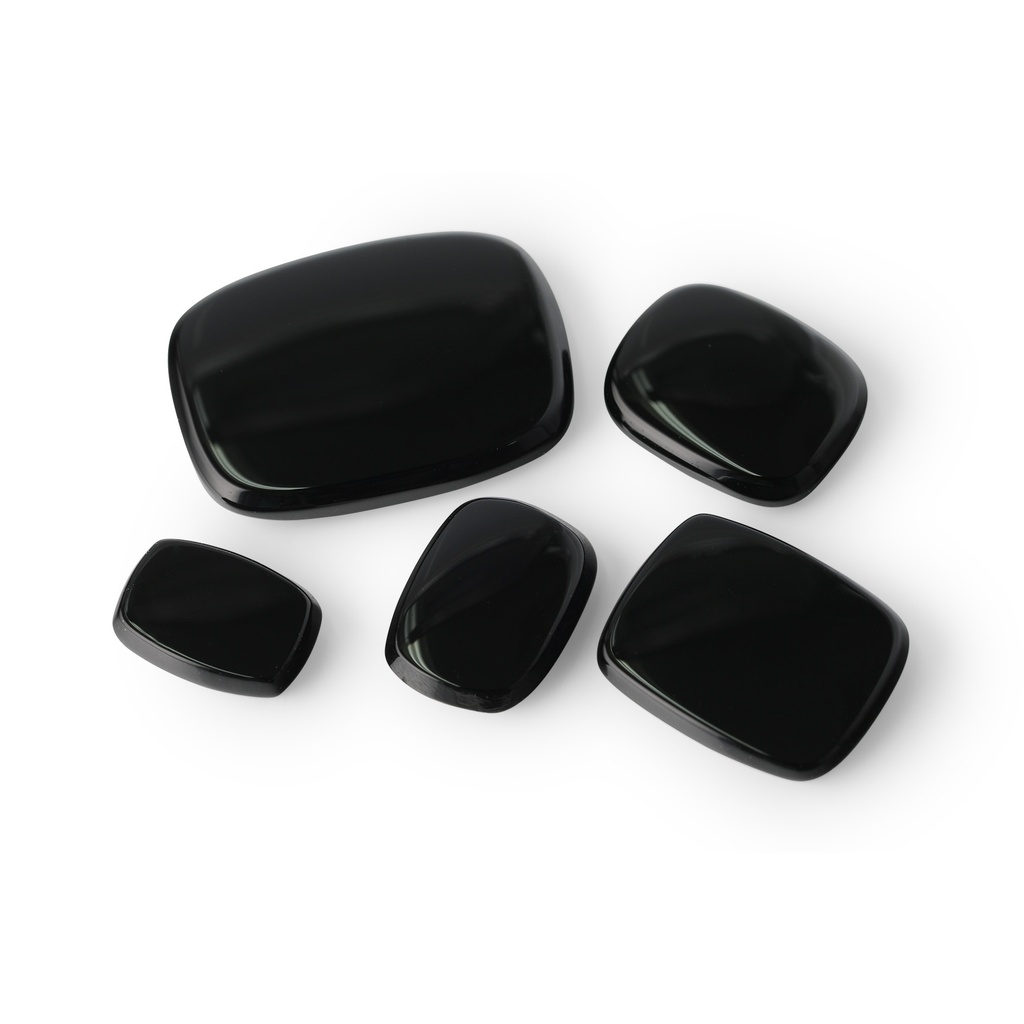 Onyx 9x7mm Cushion Double Bevel Buff Top
