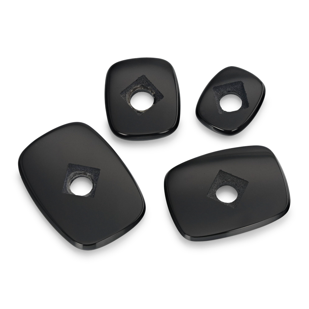 [AXAT1412CS] Onyx 14x12mm Cushion Buff Top Countersunk