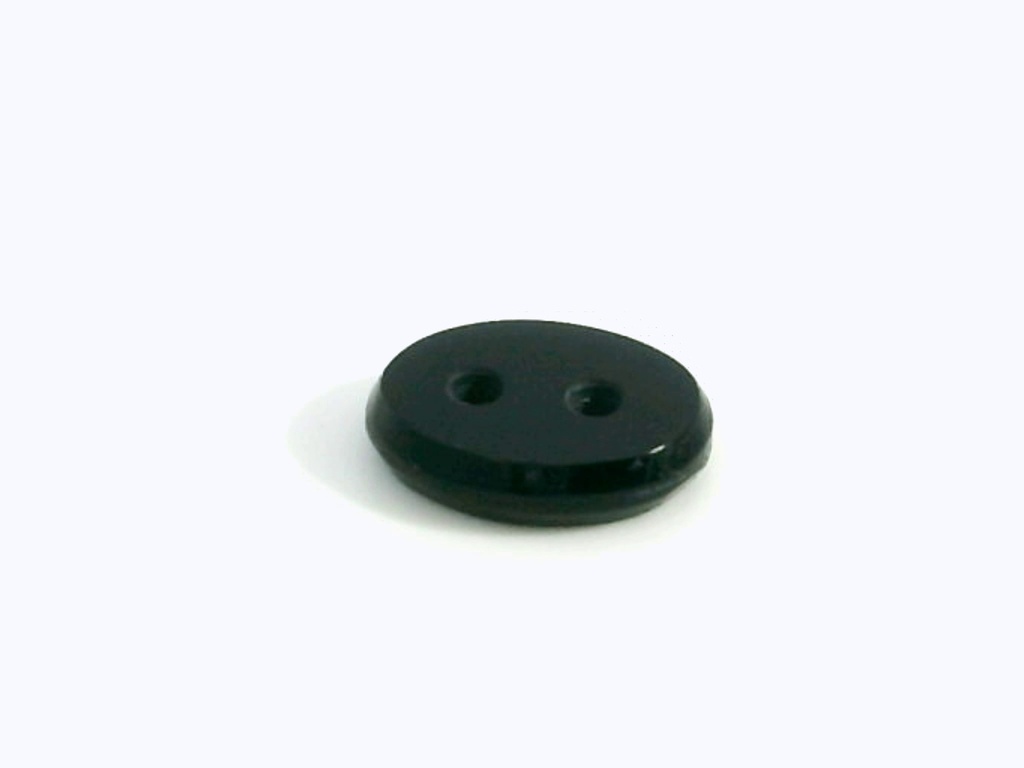 [AXVT0907H2] Onyx 9x7mm Oval Buff Top Double Drilled