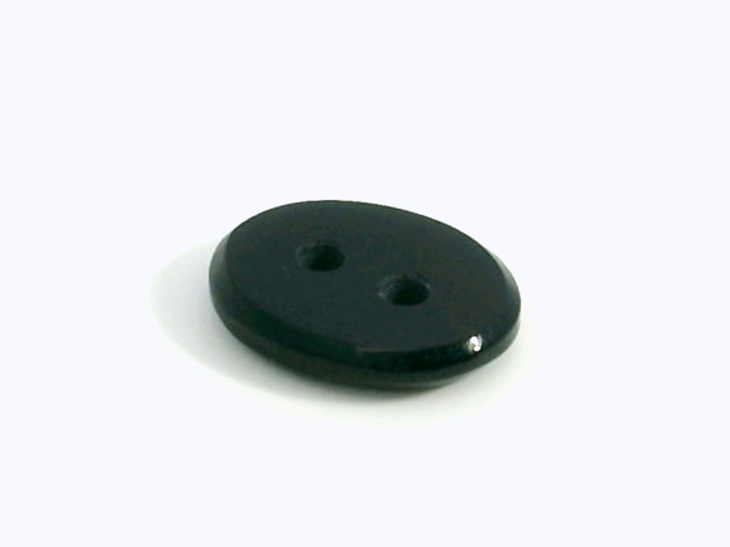 [AXVT1008H2] Onyx 10x8mm Oval Buff Top Double Drilled
