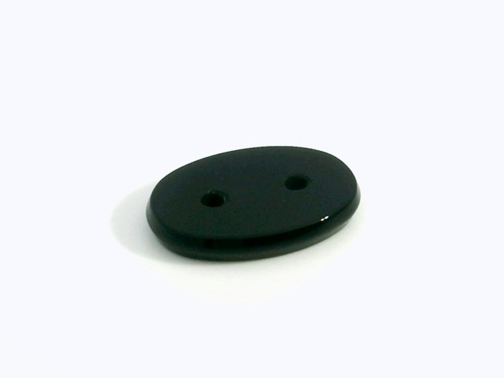 [AXVT1410H2] Onyx 14x10mm Oval Buff Top Double Drilled