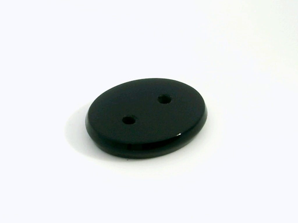 [AXVT1412H2] Onyx 14x12mm Oval Buff Top Double Drilled