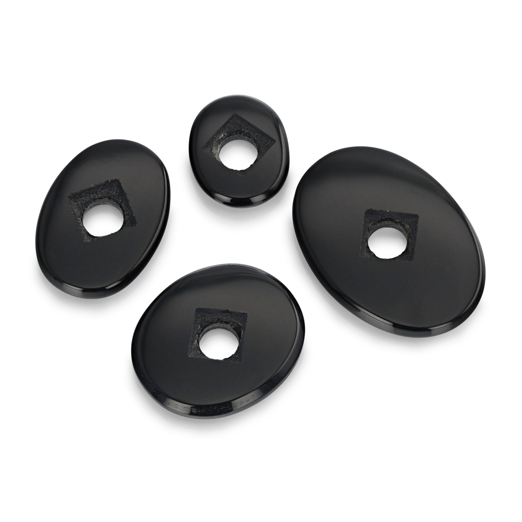 [AXVT1612CS] Onyx 16x12mm Oval Countersunk