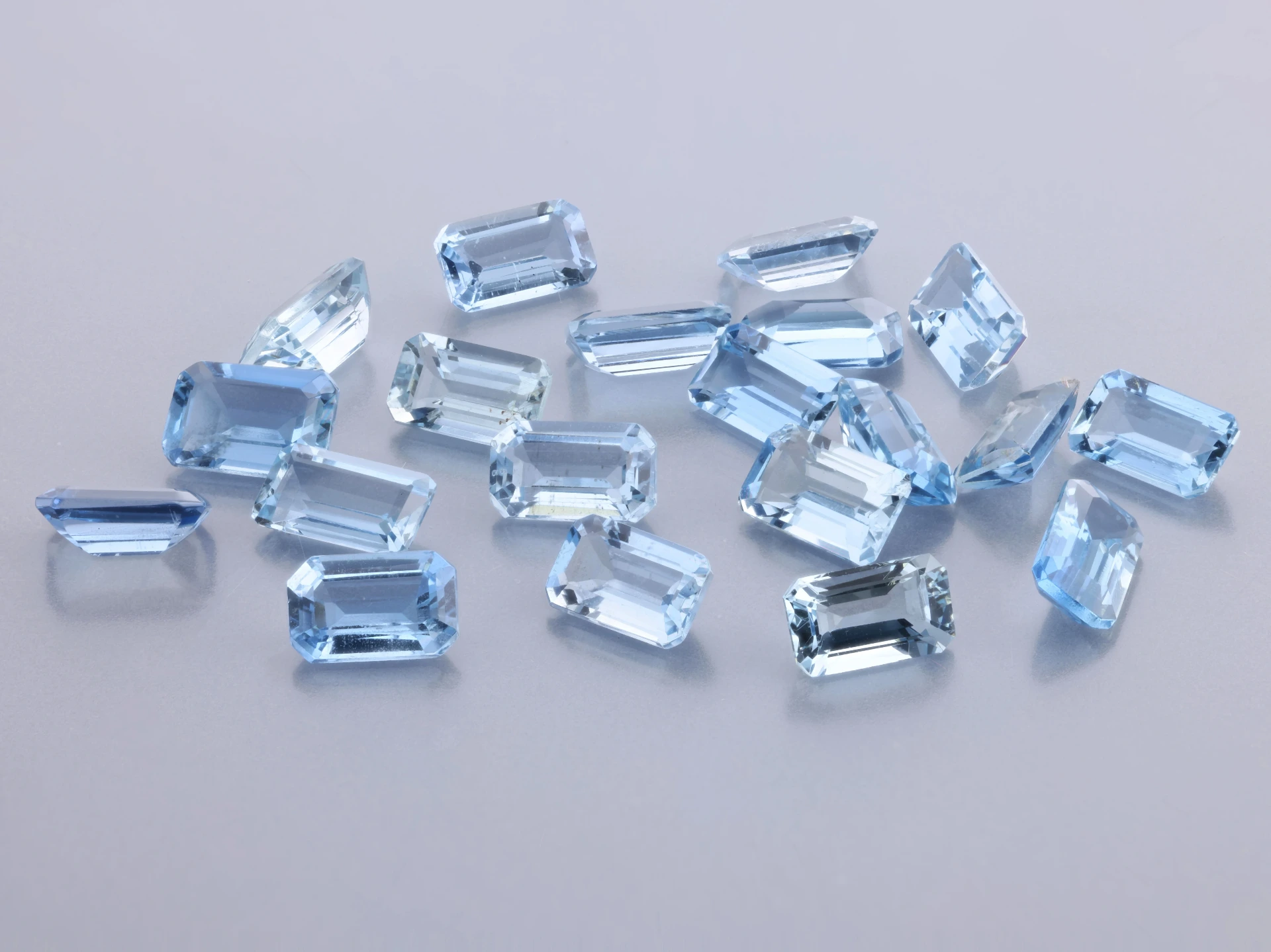 Aquamarine 5x3mm Emerald Cut