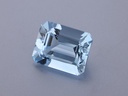 Aquamarine 9x7mm Emerald Cut Light to Mid Blue