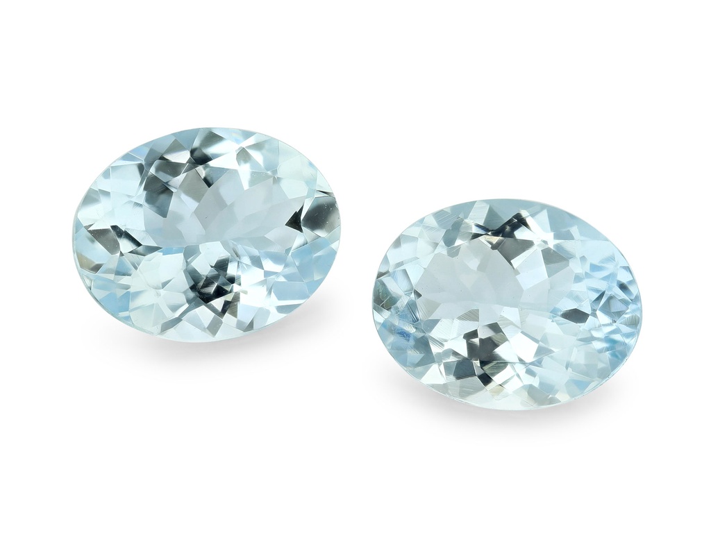 Aquamarine 9x7mm Oval Mid Blue