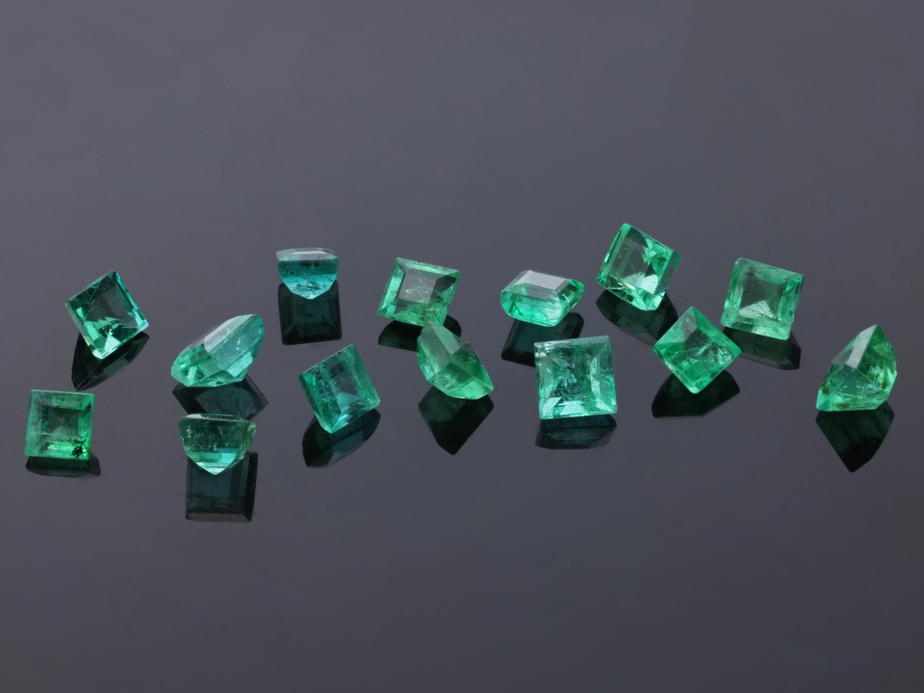 Emerald 2.00mm Carre Cut