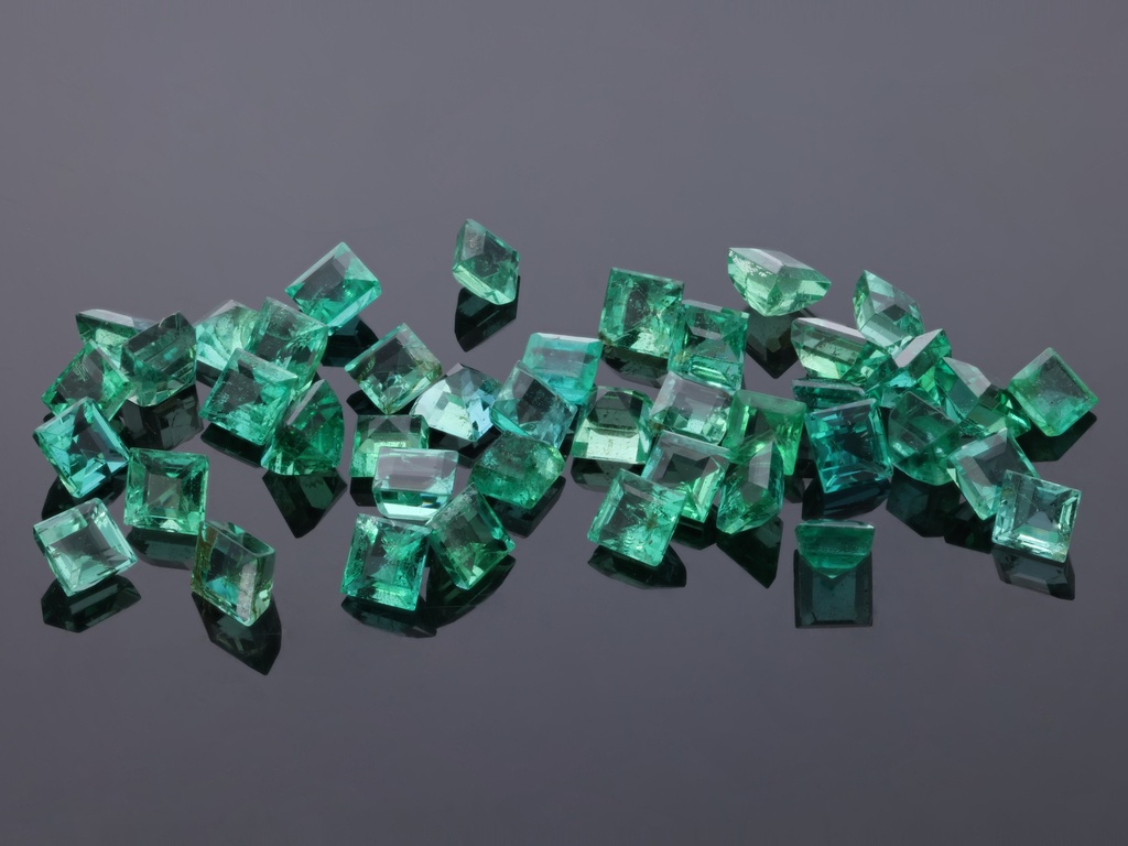 Emerald 2.25mm Carre Cut