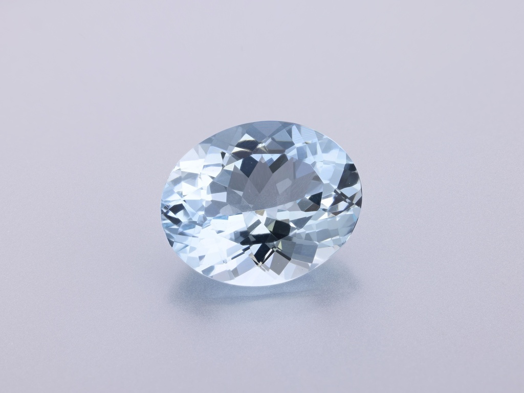 Aquamarine 11x8.8mm Oval Mid Blue