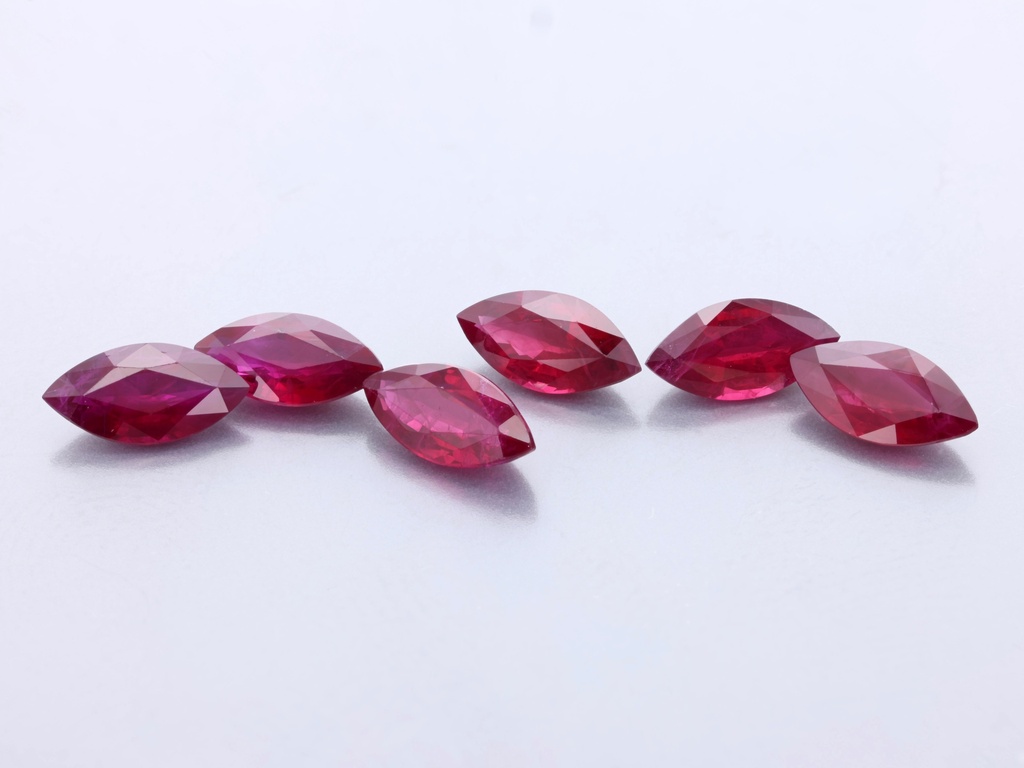 [RRMB0603A] Ruby 6x3mm Marquise Red