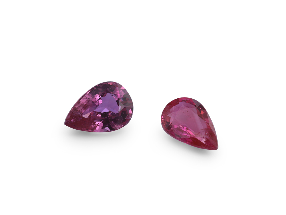 [RKPB0604B] Ruby 6x4mm Pear Shape Pink Red