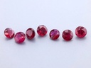 Ruby 2.75mm Round Diamond Cut Red