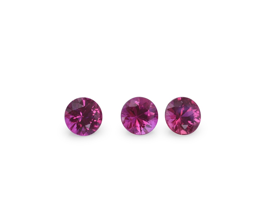 [RKRB0325A] Ruby 3.25mm Round Pink Red