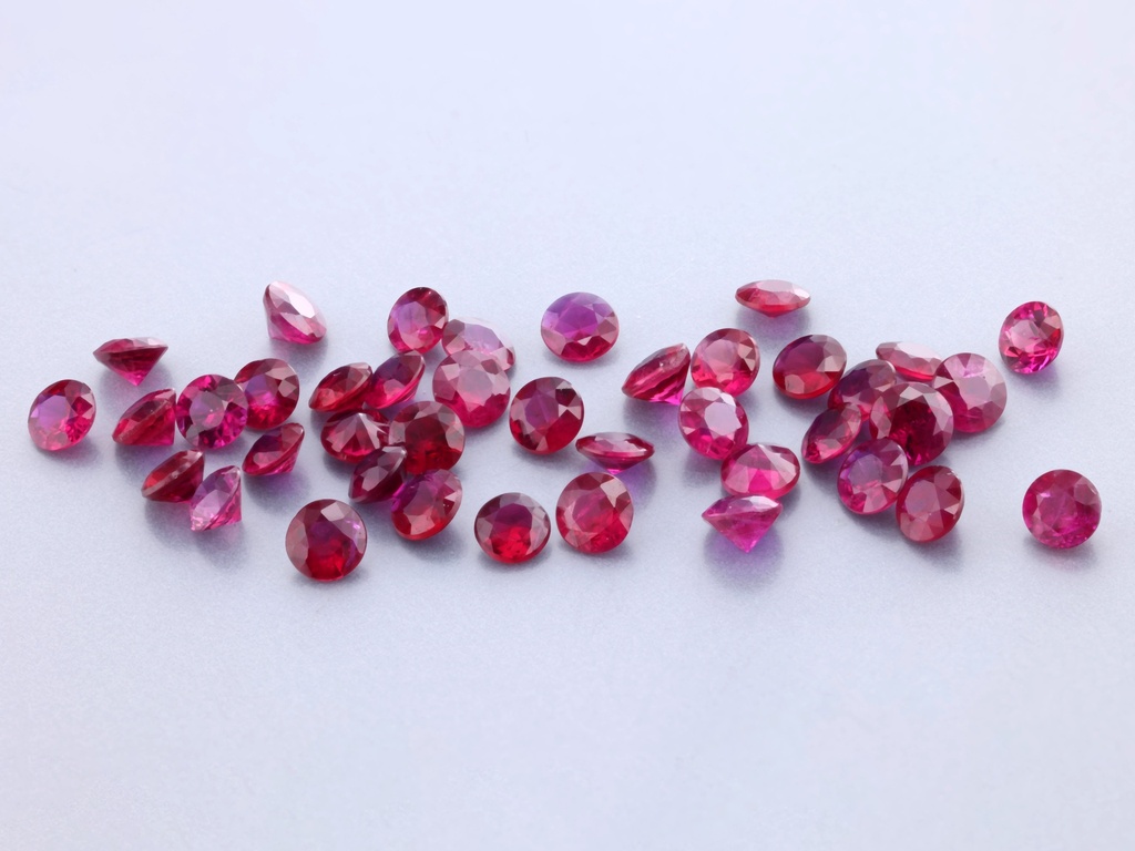 [RRRB0225C] Ruby 2.25mm Round Red