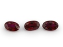 Ruby 5x3mm +/- Oval Dark Red