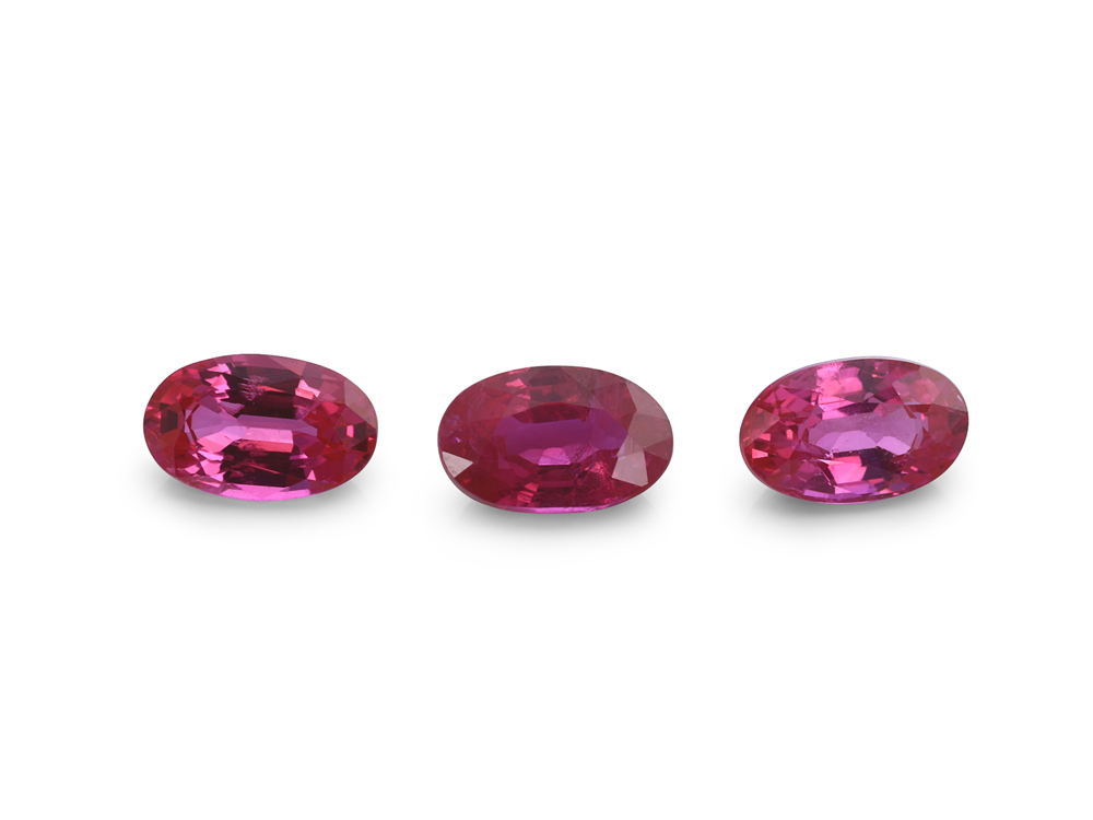 [RKVB0503C] Ruby 5x3mm Oval Pink Red