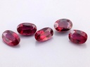 Ruby 6x4mm +/- Oval Dark Red