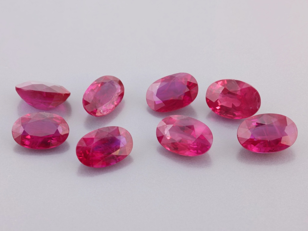 [RKVB0604A] Ruby 6x4mm Oval Pink Red