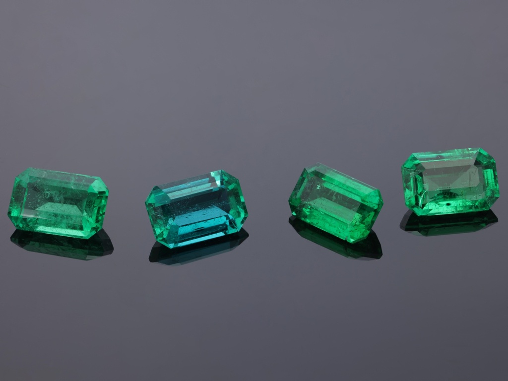 Emerald 6x4mm Emerald Cut Dark Green