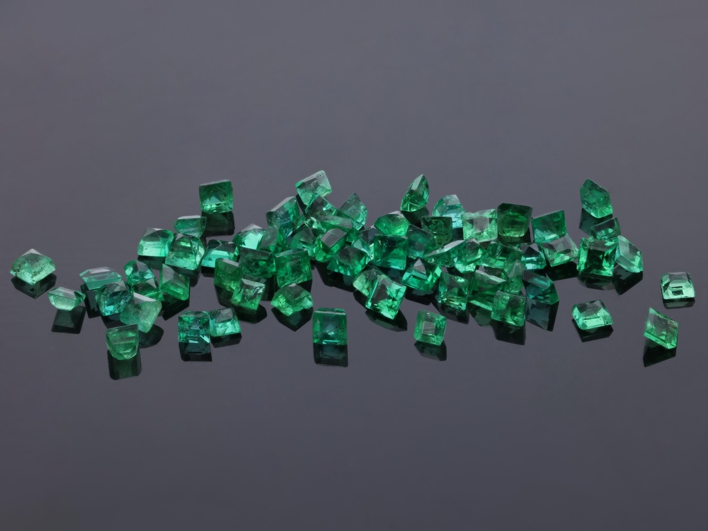 Emerald 1.25mm Carre Cut Mid Green