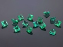 Emerald 2.75mm Princess Cut Mid Green