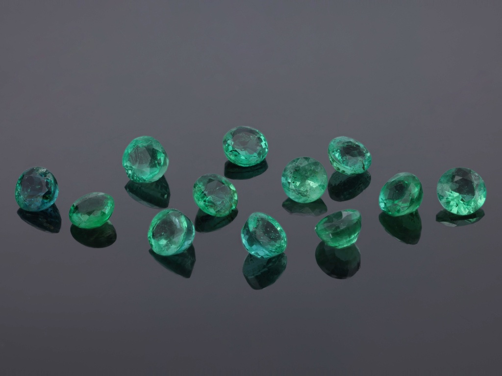 Emerald 3.00mm Round Green
