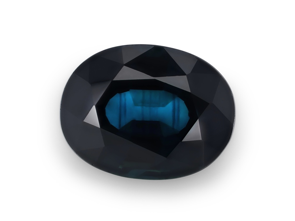 [SAVB0806X4] Australian Sapphire 7.9X6.1mm Oval Mid Blue