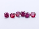 Ruby 3.75mm Round Diamond Cut Red