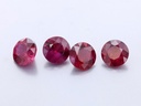 Ruby 4.00mm Round Diamond Cut Red