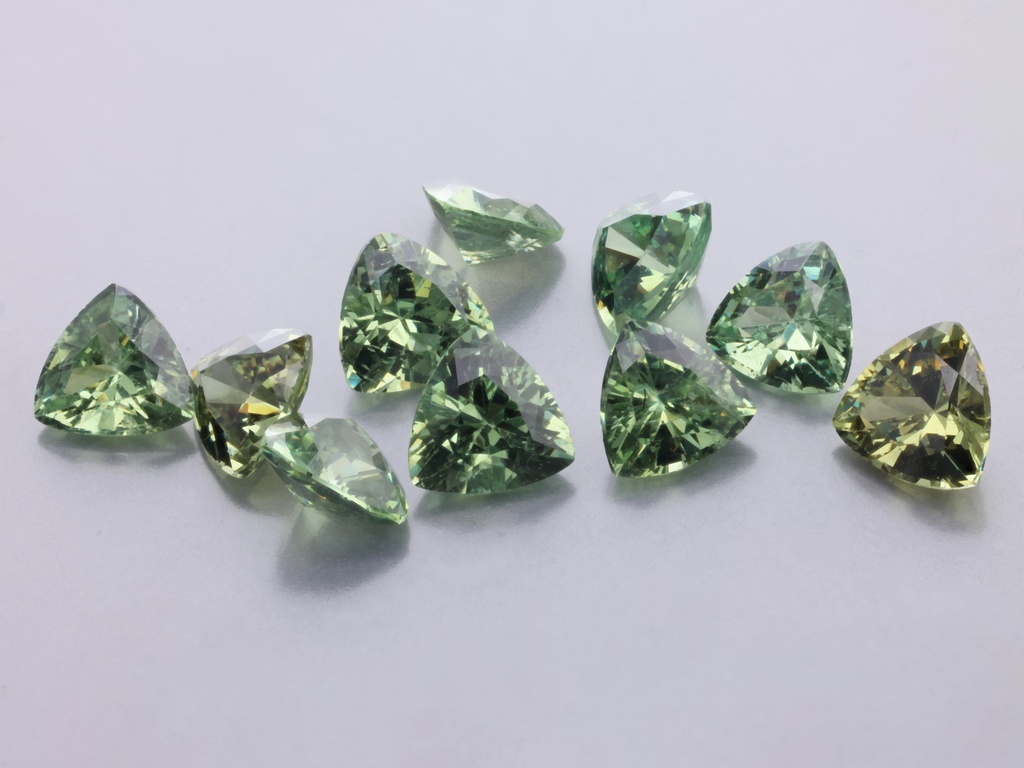 Demantoid Garnet 4.00mm Trilliant