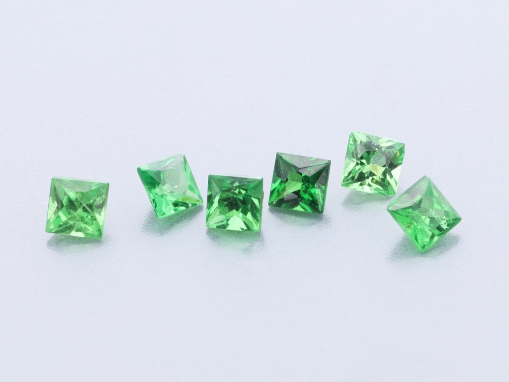 Tsavorite Garnet 1.75mm Princess Cut