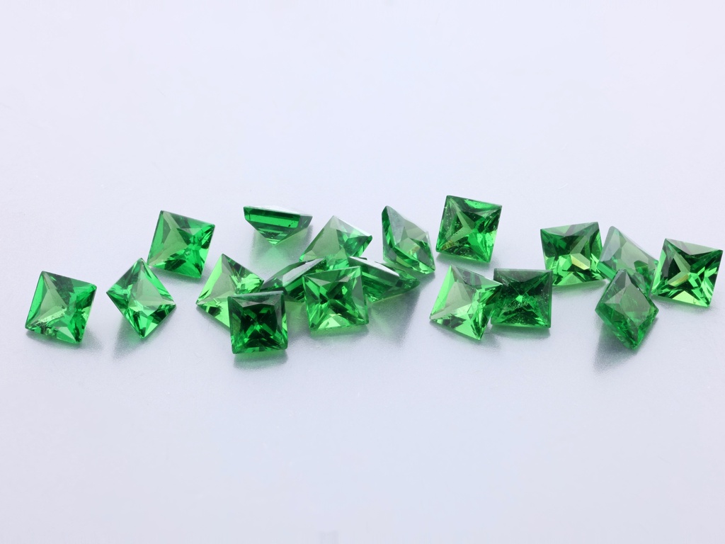 Tsavorite Garnet 2.50mm Princess Cut