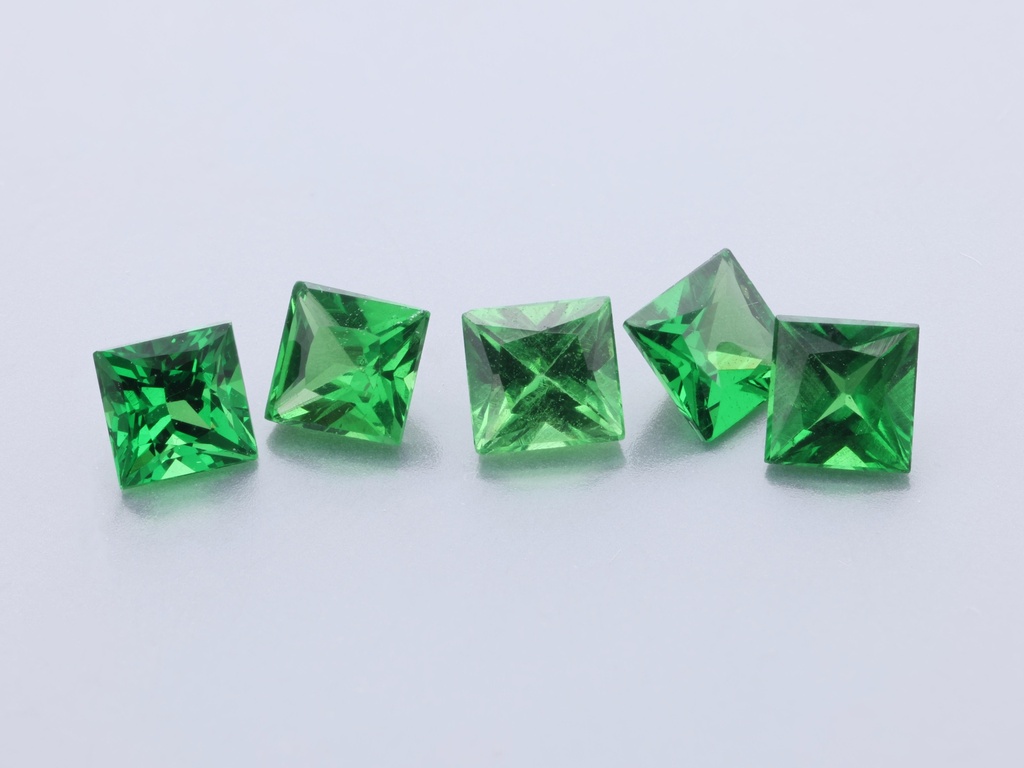 Tsavorite Garnet 2.75mm Princess Cut