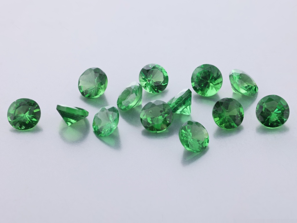 Tsavorite Garnet 2.75mm Round Dark Green