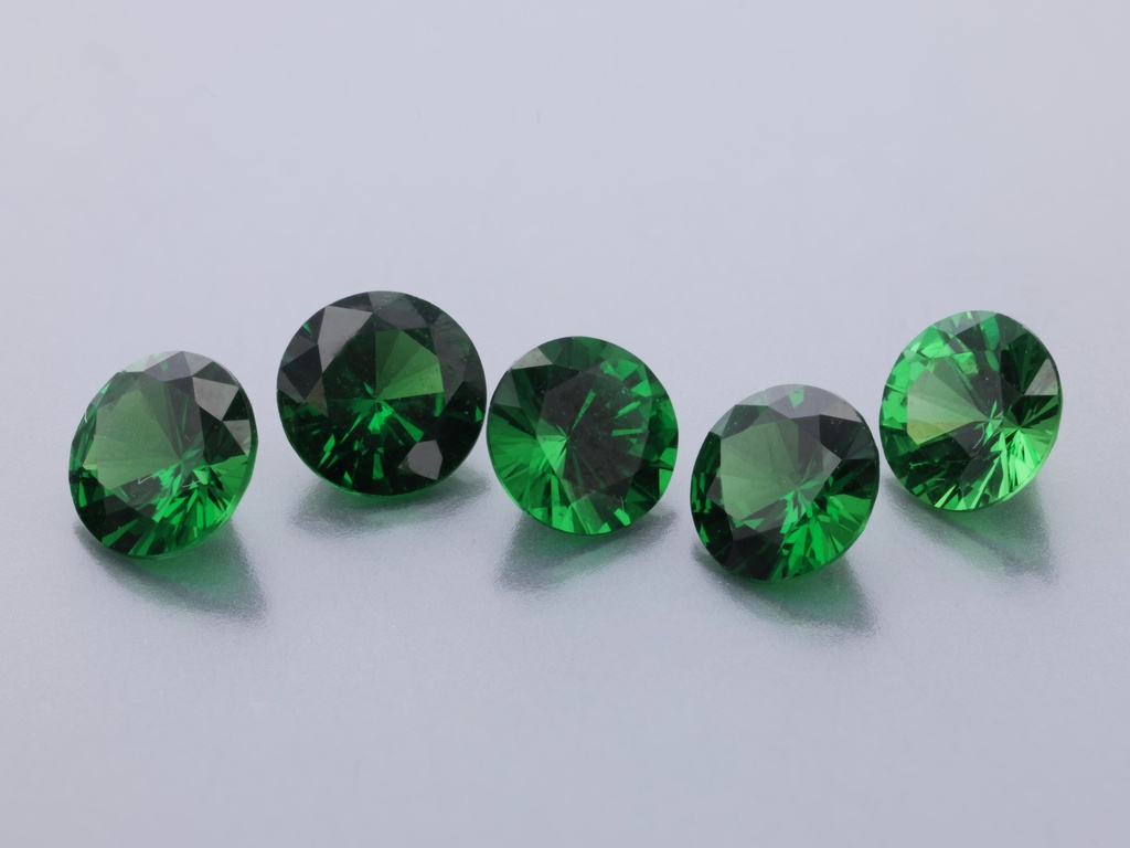 Tsavorite Garnet 4.00mm Round Dark Green