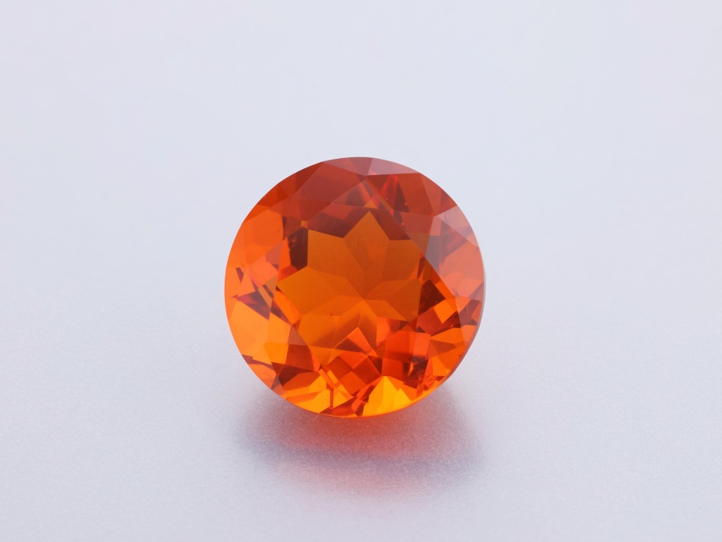[NMRB0800] Mexican Fire Opal 8.00mm Round