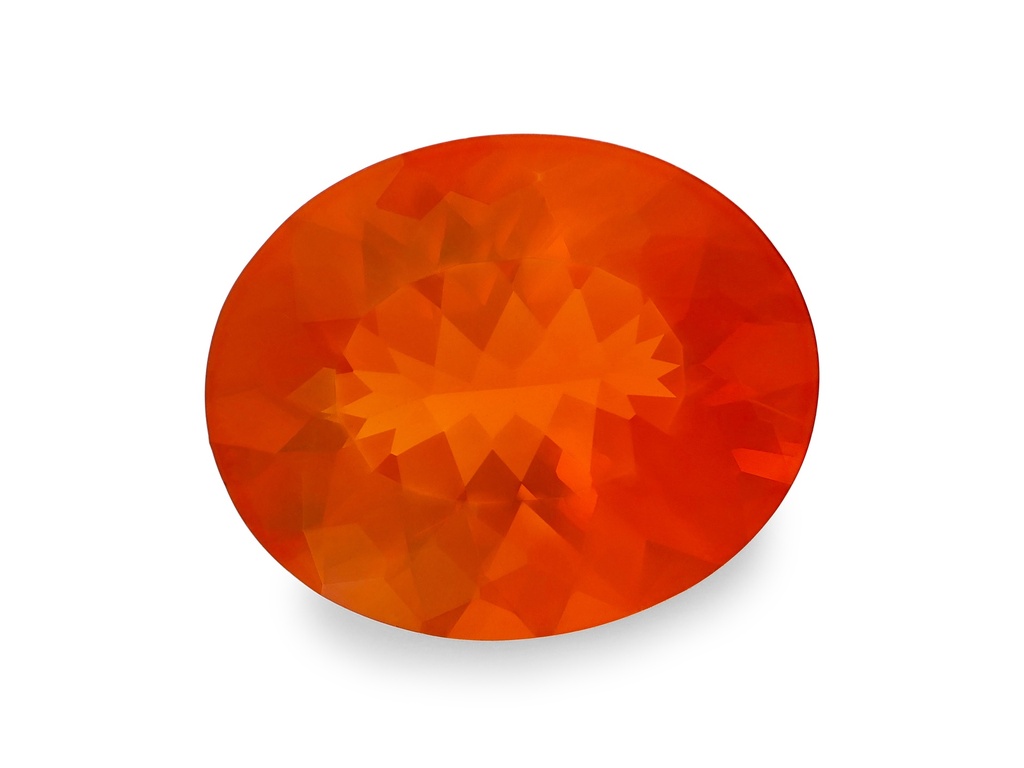 [NMVB1109X1] Mexican Fire Opal 10.9x8.9mm Oval