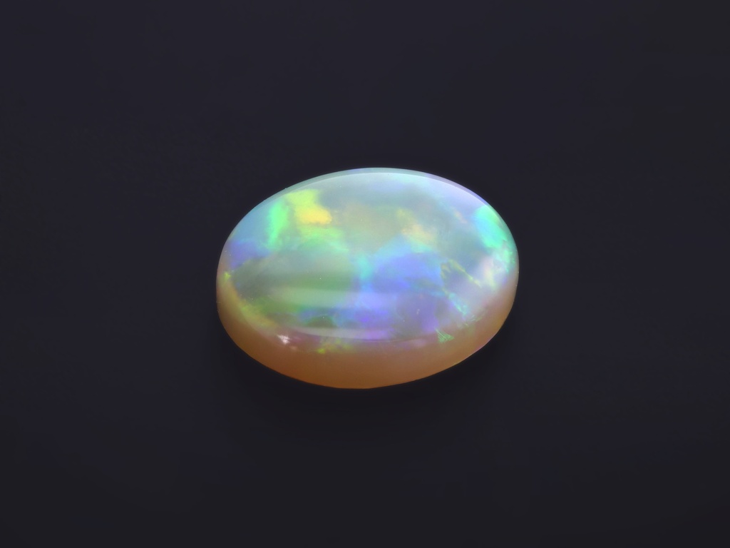 [NWVC1210X2] White Opal 11.8x9.8mm Oval Cabochon