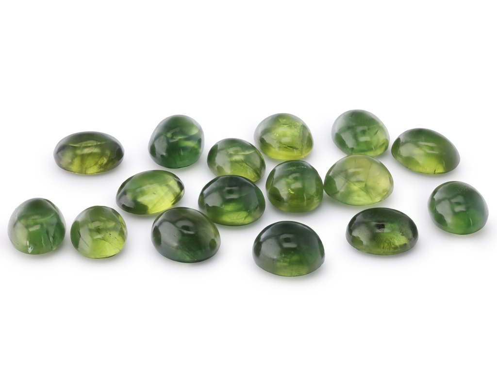 Australian Sapphire 5.5x4.5mm+/- Oval Cabochon Green