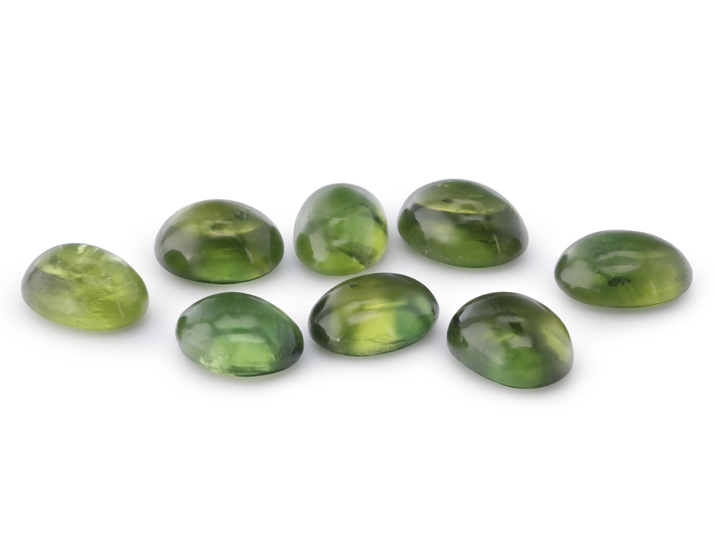 Australian Sapphire 6x4mm+/- Oval Cabochon Green