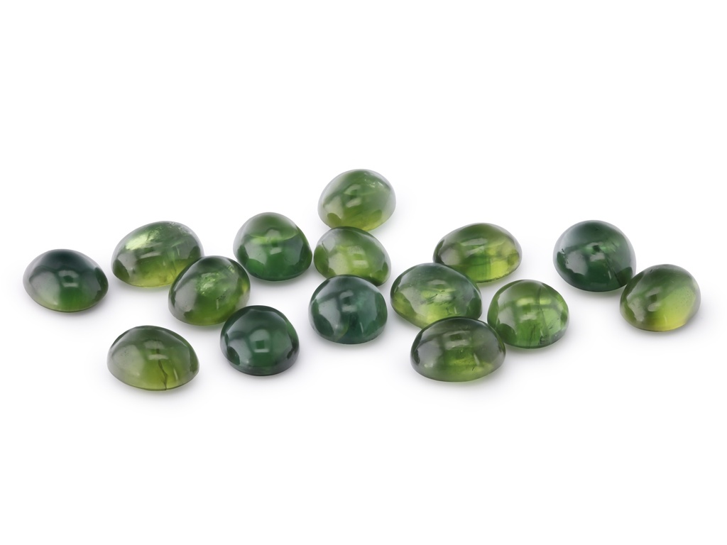 Australian Sapphire 6.5x5.5mm+/- Oval Cabochon Green
