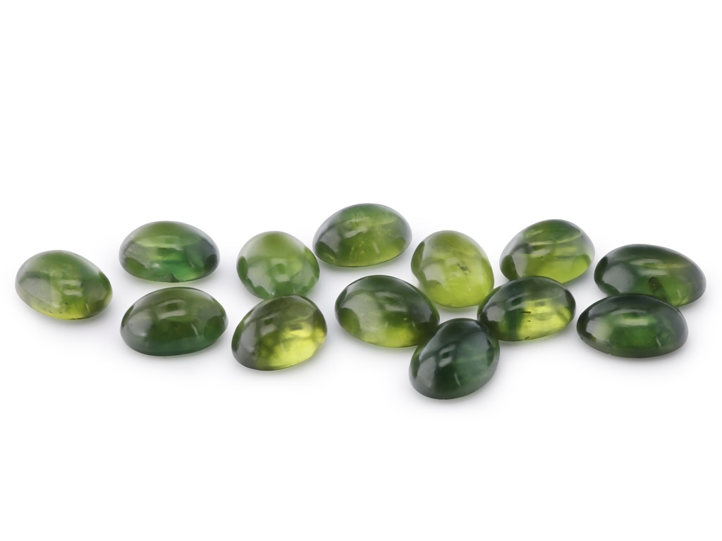 Australian Sapphire 6.5x4.5mm+/- Oval Cabochon Green