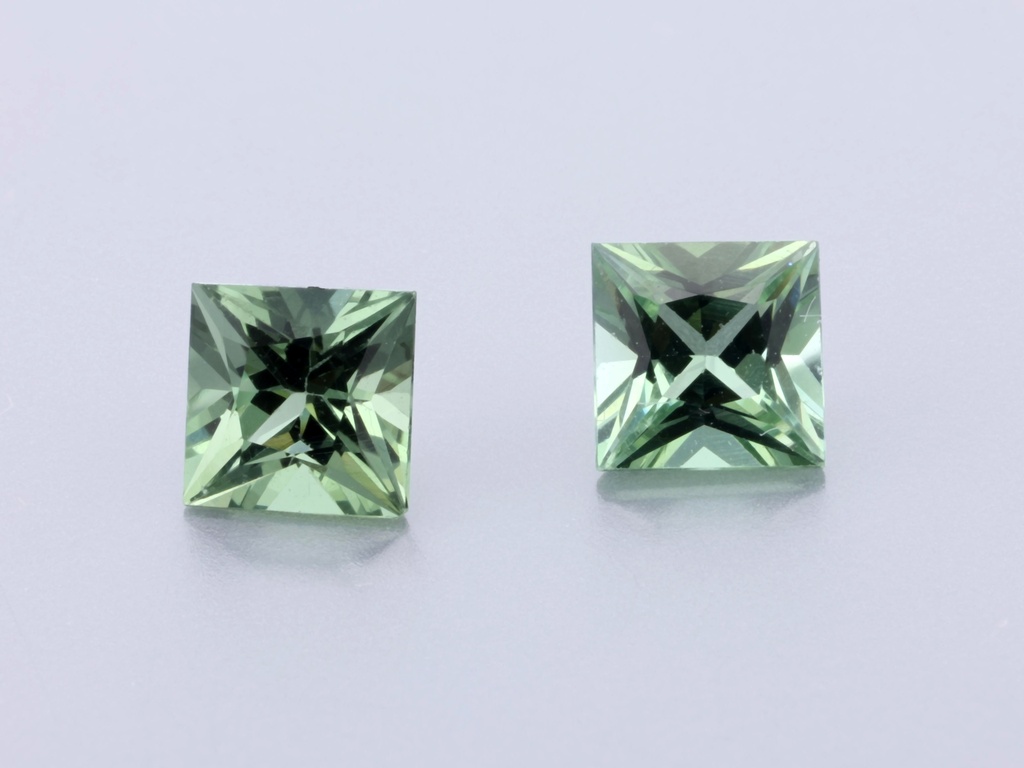 Green Tourmaline 3.50mm Princess Cut