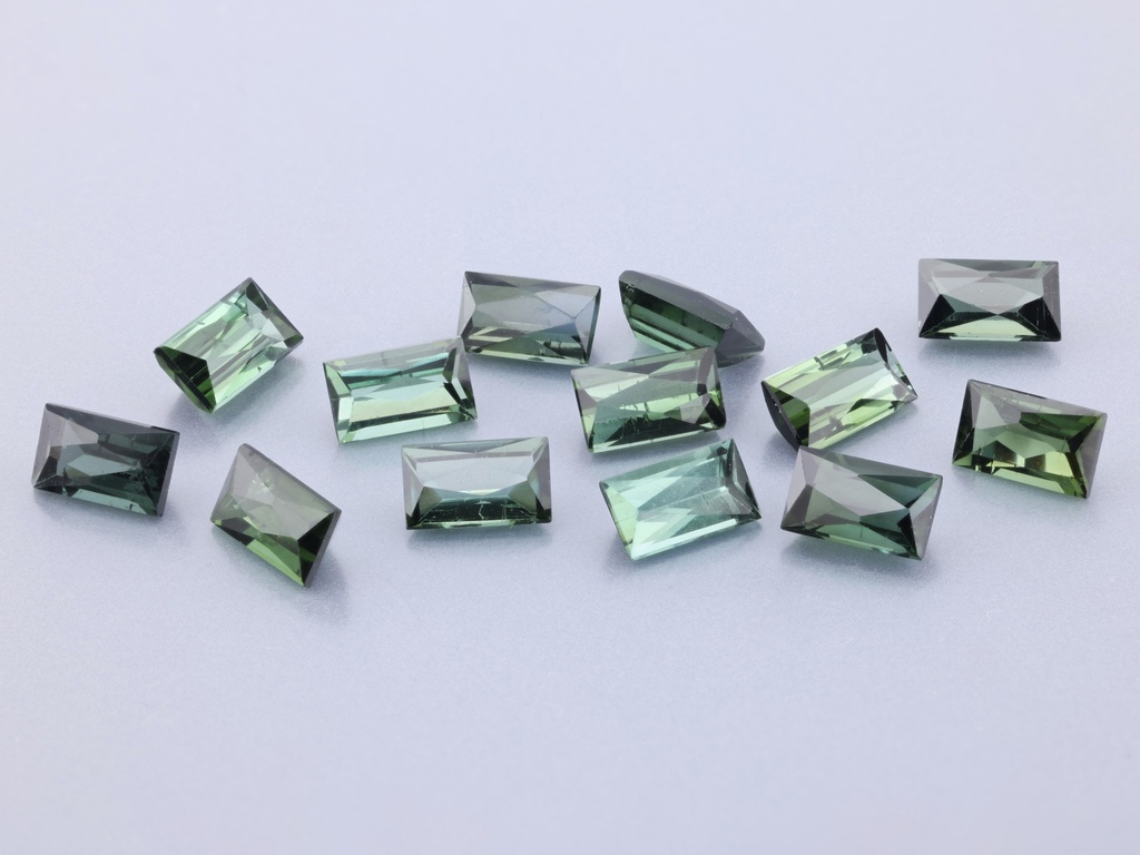 Green Tourmaline 5x3mm Baguette Radiant