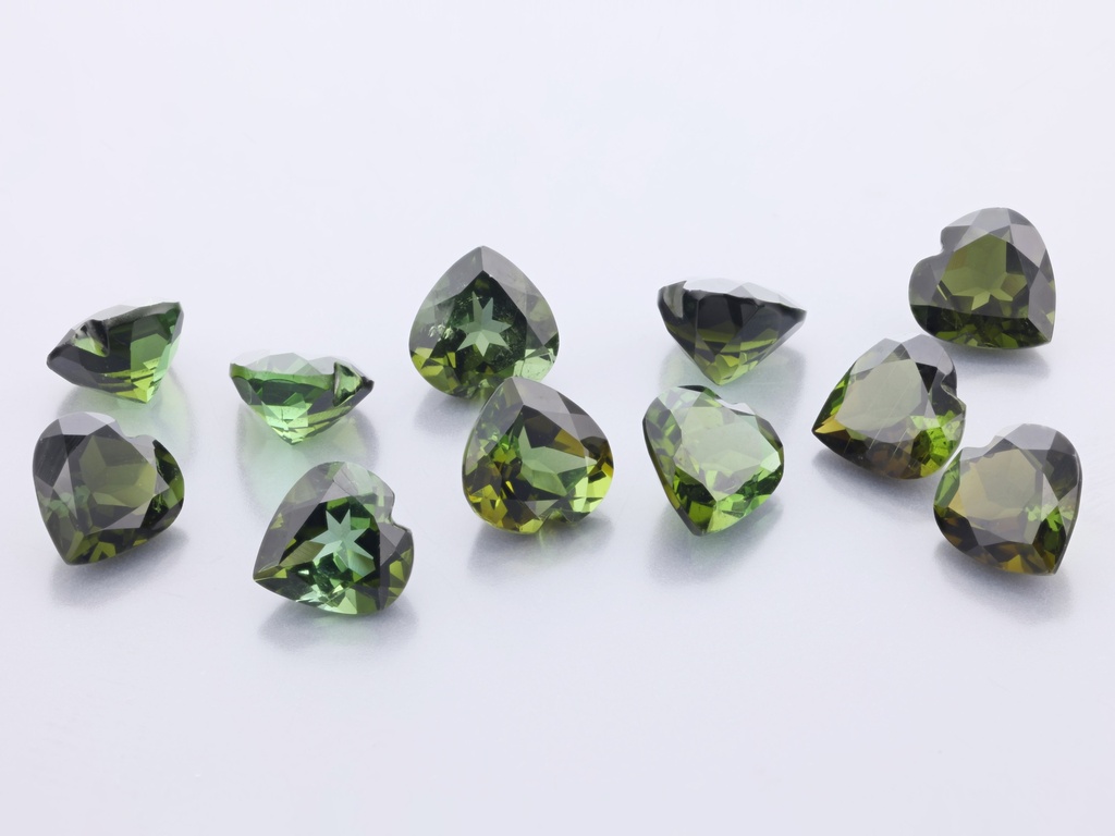 Green Tourmaline 6.00mm Heart Shape