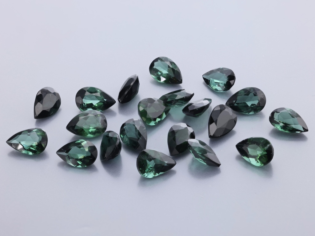 Green Tourmaline 6x4mm Pear Shape