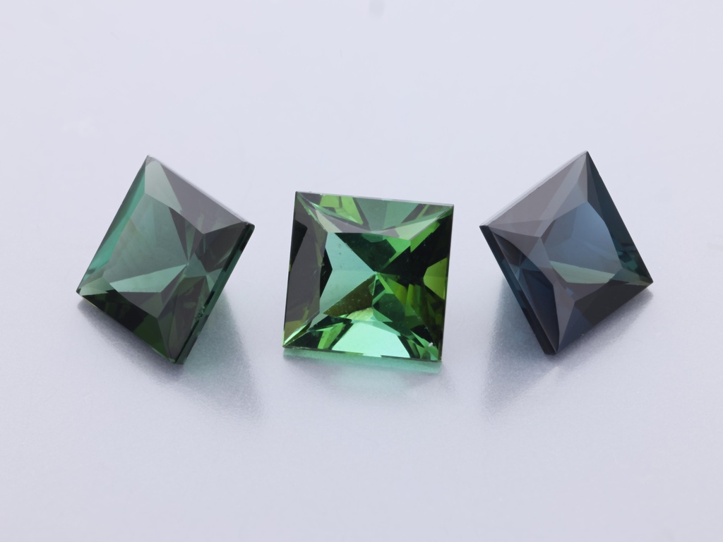 Green Tourmaline 5.50mm Princess Cut