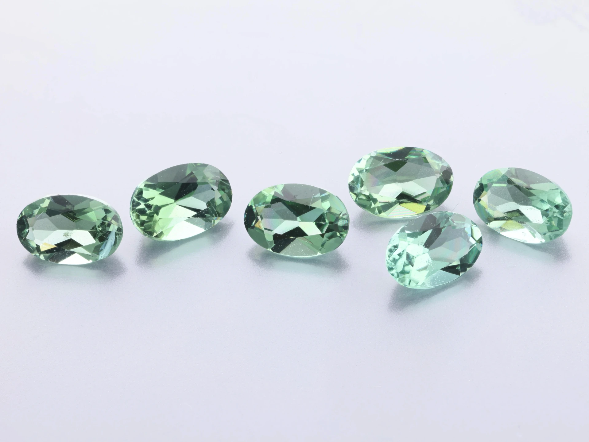 Blue Green Tourmaline 6x4mm Oval